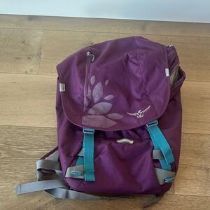 OSPREY Women’s Flap Jill Back Pack Purple and Teal Backpack